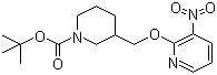 3-[[(3-Nitro-2-pyridinyl)oxy]methyl]-1-piperidinecarboxylic acid tert-butyl ester molecular structure (CAS 1065484-08-3)