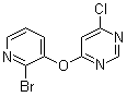 structure of CAS# 1065484-68-5, 4-[(2-Bromo-3-pyridinyl)oxy]-6-chloropyrimidine