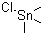 Trimethyltin chloride molecular structure (CAS 1066-45-1)