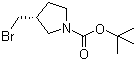 (3R)-3-(Bromomethyl)-1-pyrrolidinecarboxylic acid tert-butyl ester molecular structure (CAS 1067230-65-2)