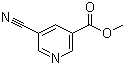 5-Cyano-3-pyridinecarboxylic acid methyl ester molecular structure (CAS 106726-82-3)