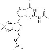 N,5'-O-Diacetyl-2',3'-O-isopropylideneguanosine molecular structure (CAS 106743-56-0)