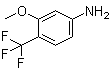 3-Methoxy-4-trifluoromethylaniline molecular structure (CAS 106877-20-7)