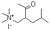 structure of CAS# 1069-62-1, (2-Acetyl-4-methylpentyl)trimethylammonium iodide