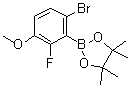 2-(6-Bromo-2-fluoro-3-methoxyphenyl)-4,4,5,5-tetramethyl-1,3,2-dioxaborolane molecular structure (CAS 1070871-08-7)