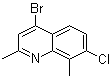 4-Bromo-7-chloro-2,8-dimethylquinoline molecular structure (CAS 1070879-69-4)
