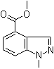 structure of CAS# 1071428-42-6, 1-Methyl-1H-indazole-4-carboxylic acid methyl ester