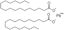 Octadecanoic acid lead salt molecular structure (CAS 1072-35-1)