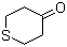 Tetrahydrothiopyran-4-one  molecular structure (CAS 1072-72-6)