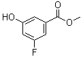 structure of CAS# 1072004-32-0, 3-Fluoro-5-hydroxybenzoic acid methyl ester;Methyl 3-fluoro-5-hydroxybenzoate