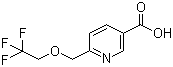 6-[(2,2,2-Trifluoroethoxy)methyl]nicotinic acid molecular structure (CAS 1072855-75-4)