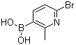 structure of CAS# 1072944-22-9, (6-Bromo-2-methyl-3-pyridinyl)boronic acid