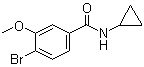 结构式 CAS# 1072944-35-4, 4-溴-N-环丙基-3-甲氧基苯甲酰胺