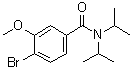 结构式 CAS# 1072944-37-6, 4-溴-N,N-二异丙基-3-甲氧基苯甲酰胺