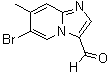 structure of CAS# 1072944-75-2, 6-Bromo-7-methylimidazo[1,2-a]pyridine-3-carboxaldehyde