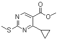 4-Cyclopropyl-2-(methylthio)-5-pyrimidinecarboxylic acid methyl ester molecular structure (CAS 1072944-76-3)