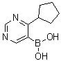 结构式 CAS# 1072945-80-2, (4-环戊基-5-嘧啶基)硼酸