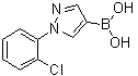 structure of CAS# 1072945-91-5, [1-(2-Chlorophenyl)-1H-pyrazol-4-yl]boronic acid