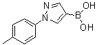 结构式 CAS# 1072945-92-6, [1-(对甲苯基)吡唑-4-基]硼酸