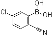 结构式 CAS# 1072946-52-1, 5-氯-2-氰基苯硼酸