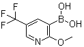 structure of CAS# 1072946-55-4, (2-Methoxy-5-trifluoromethylpyridin-3-yl)boronic acid