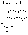 结构式 CAS# 1072951-46-2, [8-(三氟甲氧基)-5-喹啉基]硼酸