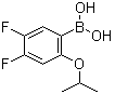 structure of CAS# 1072951-61-1, [4,5-Difluoro-2-(1-methylethoxy)phenyl]boronic acid