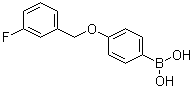 structure of CAS# 1072951-98-4, [4-[(3-Fluorophenyl)methoxy]phenyl]boronic acid