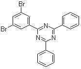 structure of CAS# 1073062-59-5, 2-(3,5-Dibromophenyl)-4,6-diphenyl-1,3,5-triazine