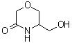 结构式 CAS# 1073338-64-3, 5-(羟基甲基)-3-吗啉酮
