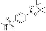 structure of CAS# 1073353-47-5, [4-(N-Methylsulfamoyl)phenyl]boronic acid pinacol ester;N-Methyl-4-(4,4,5,5-tetramethyl-1,3,2-dioxaborolan-2-yl)benzenesulfonamide