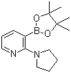 2-(Pyrrolidin-1-yl)pyridine-3-boronic acid pinacol ester molecular structure (CAS 1073354-41-2)