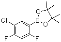 结构式 CAS# 1073354-65-0, 2-(5-氯-2,4-二氟苯基)-4,4,5,5-四甲基-1,3,2-二氧硼杂环戊烷