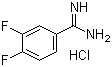 结构式 CAS# 107392-33-6, 3,4-二氟苯甲脒盐酸盐