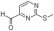 structure of CAS# 1074-68-6, 2-Methylsulfanylpyrimidine-4-carbaldehyde