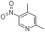 结构式 CAS# 1074-99-3, 2,4-二甲基-5-硝基吡啶