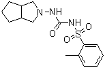 structure of CAS# 1076198-18-9, N-[[(Hexahydrocyclopenta[c]pyrrol-2(1H)-yl)amino]carbonyl]-2-methylbenzenesulfonamide