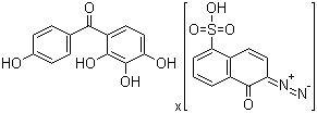 2,3,4,4'-Tetrahydroxybenzophenone 1,2-naphthoquinonediazido-5-sulfonate molecular structure (CAS 107761-81-9)