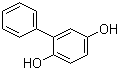 结构式 CAS# 1079-21-6, 2-苯基氢醌; 2-苯基对苯二酚; 联苯-2,5-二醇