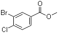 structure of CAS# 107947-17-1, Methyl 3-bromo-4-chlorobenzoate;3-Bromo-4-chlorobenzoic acid methyl ester