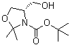 structure of CAS# 108149-65-1, (S)-4-Hydroxymethyl-2,2-dimethyloxazolidine-3-carboxylic acid tert-butyl ester