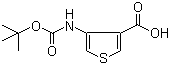 structure of CAS# 108180-63-8, 4-[[(tert-Butoxy)carbonyl]amino]-3-thiophenecarboxylic acid
