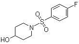 结构式 CAS# 1082928-80-0, 1-[(4-氟苯基)磺酰基]-4-哌啶醇