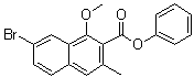 7-Bromo-1-methoxy-3-methyl-2-naphthalenecarboxylic acid phenyl ester molecular structure (CAS 1083181-76-3)