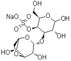 3-O-(3,6-Anhydro-alpha-D-galactopyranosyl)-D-galactopyranose 4-(hydrogen sulfate) monosodium salt molecular structure (CAS 108321-76-2)