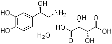 结构式 CAS# 108341-18-0, 重酒石酸去甲肾上腺素; L-去甲肾上腺素酒石酸氢盐