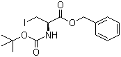 structure of CAS# 108957-20-6, N-Boc-3-iodo-L-alanine benzyl ester