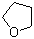 Tetrahydrofuran molecular structure (CAS 109-99-9)