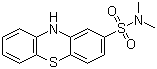structure of CAS# 1090-78-4, 2-Dimethylaminosulfonylphenthiazine;N,N-Dimethylphenothiazine-2-sulphonamide