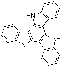 structure of CAS# 109005-10-9, 10,15-Dihydro-5H-diindolo[3,2-a:3',2'-c]carbazole;10,15-Dihydro-5H-5,10,15-triazaindeno[1,2-a;1',2'-c]fluorene